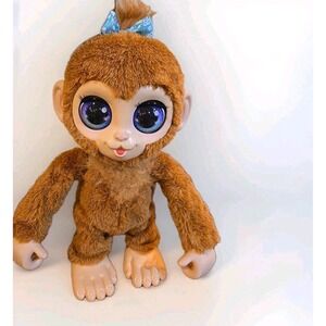 FurReal Peanut The Playful Monkey Interactive Toy 15" Tested No Bottle